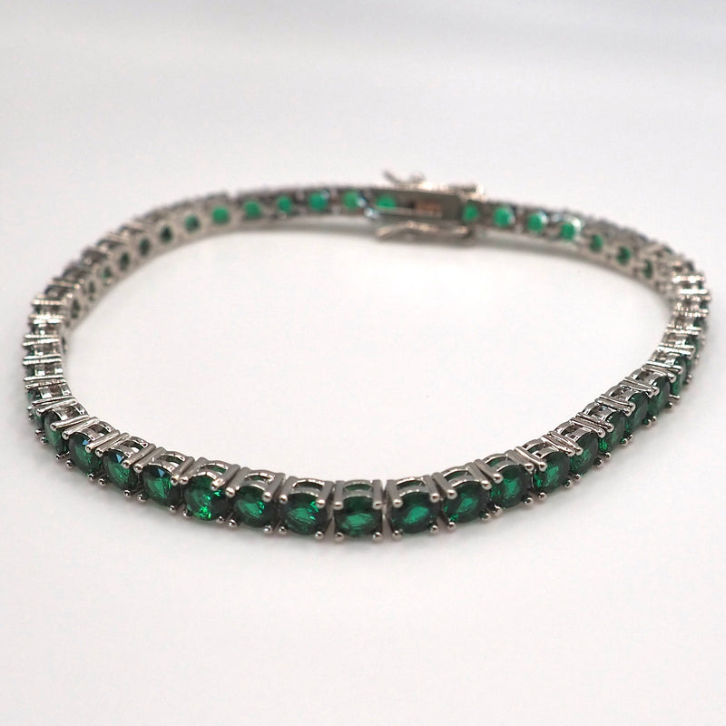 4mm Green Tennis Bracelet