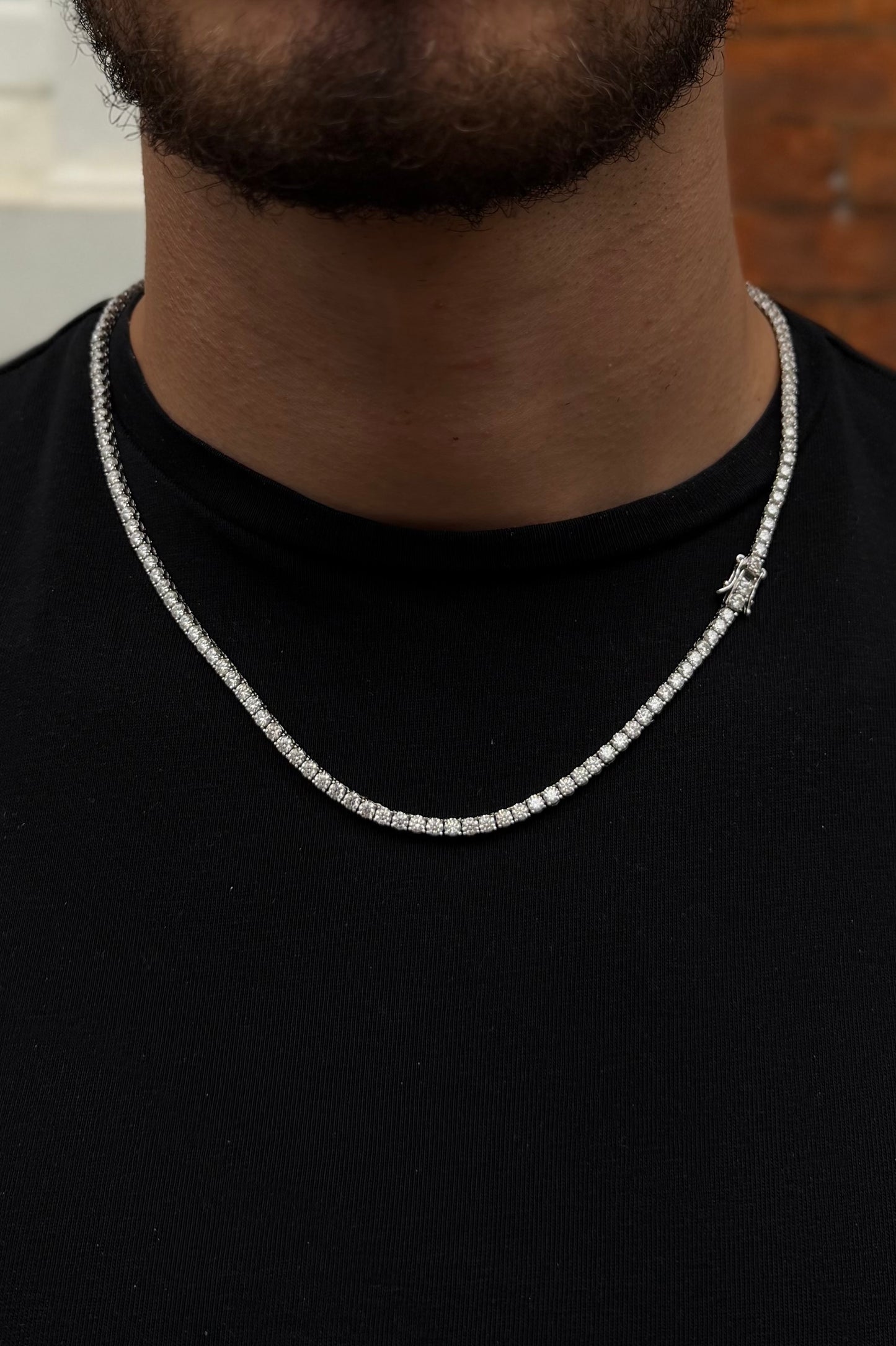 3mm Moissanite Tennis Chain