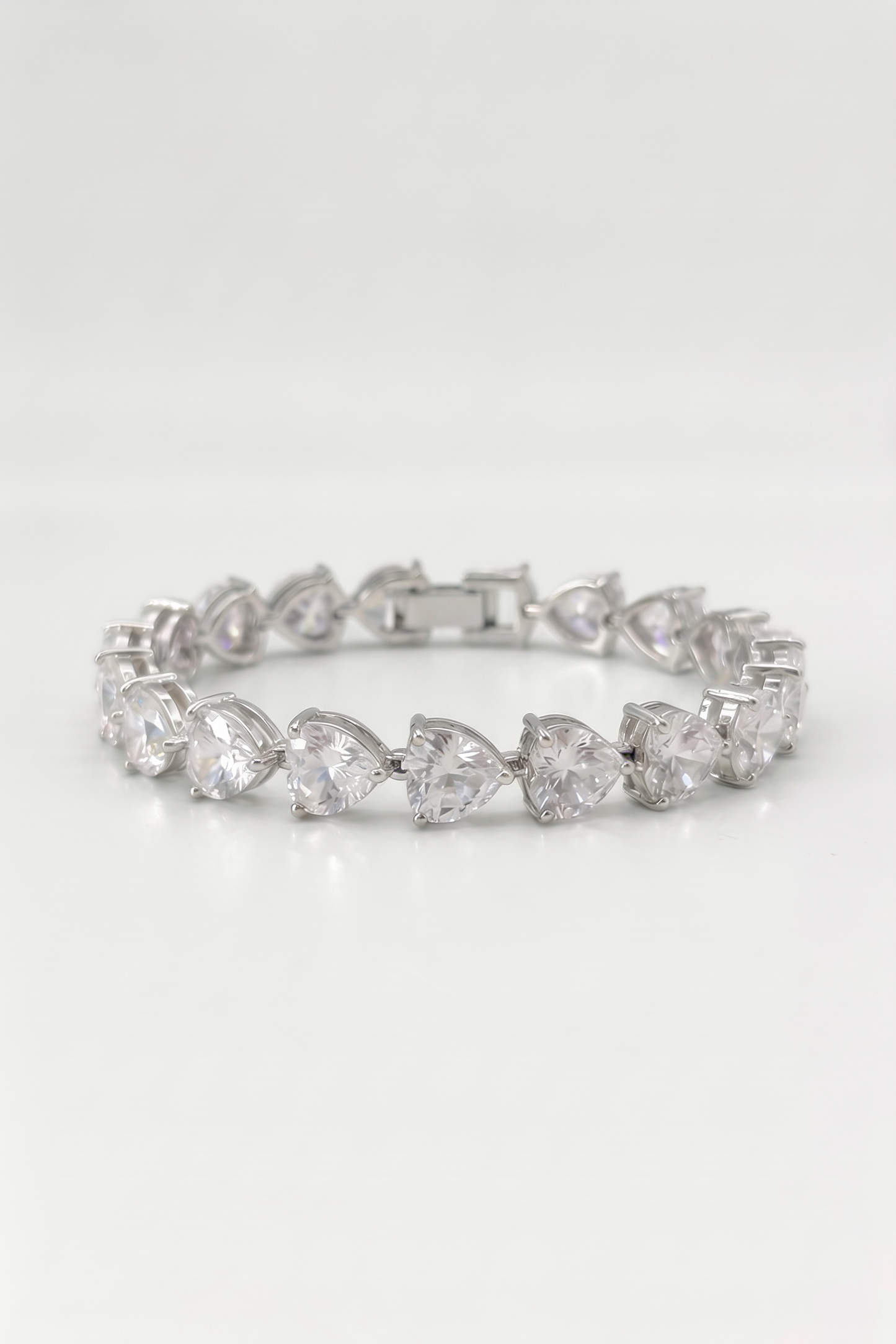 6mm Heart Tennis Bracelet