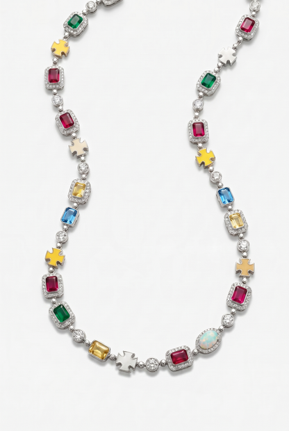 Multi Gemstone Chain