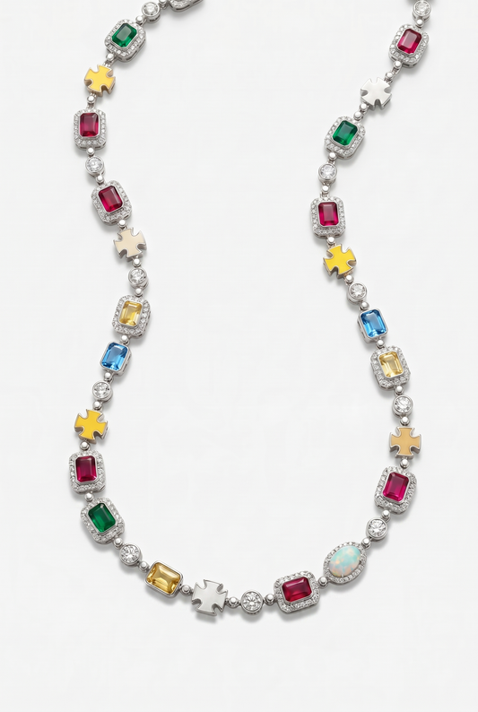 Multi Gemstone Chain