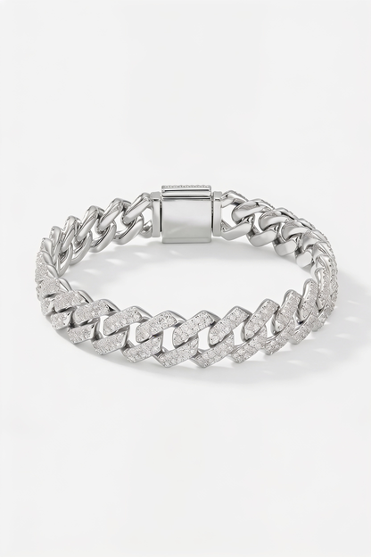 10mm Iced Prong Bracelet