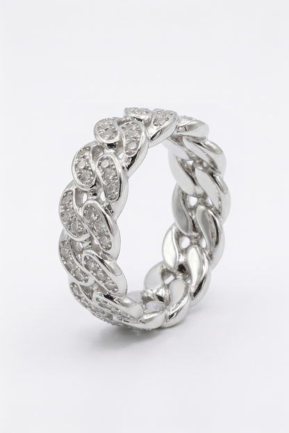 Iced Cuban Link Ring