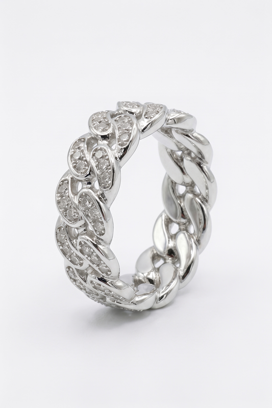 Iced Cuban Link Ring