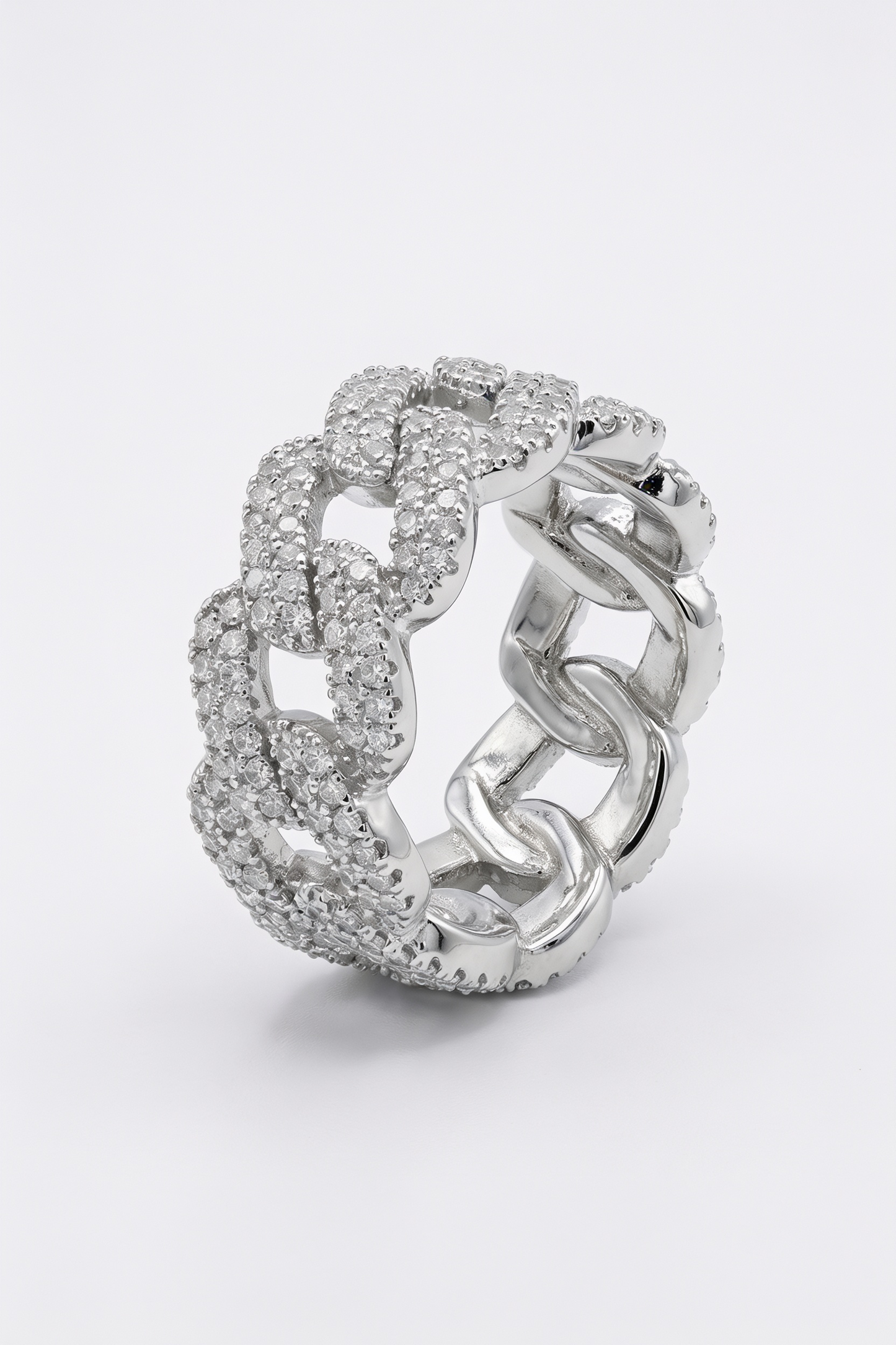 Iced Prong Ring