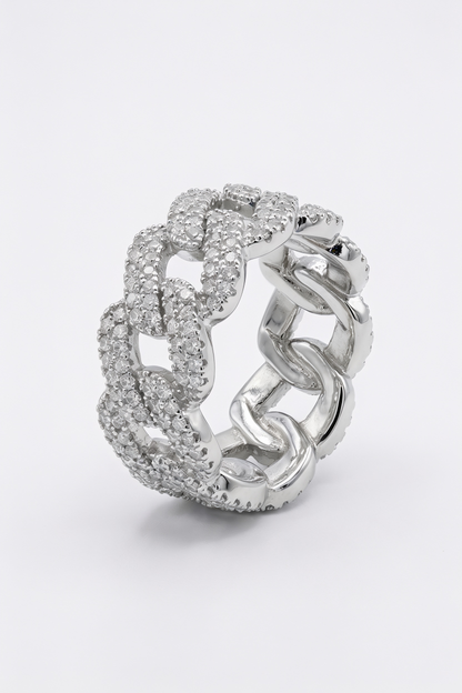 Iced Prong Ring