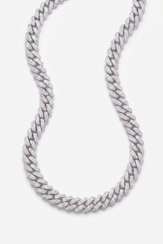 10mm Iced Prong Chain