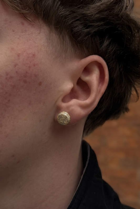 Micro Clustered Iced Stud Earrings - Gold